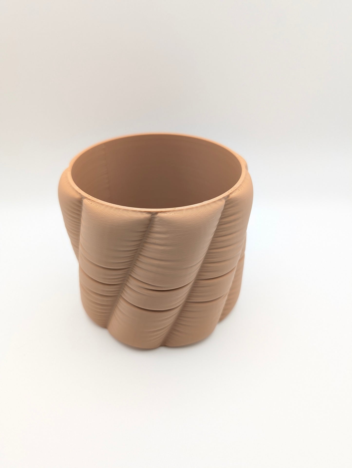 Quilted Plant Pot - Tilted Quilted