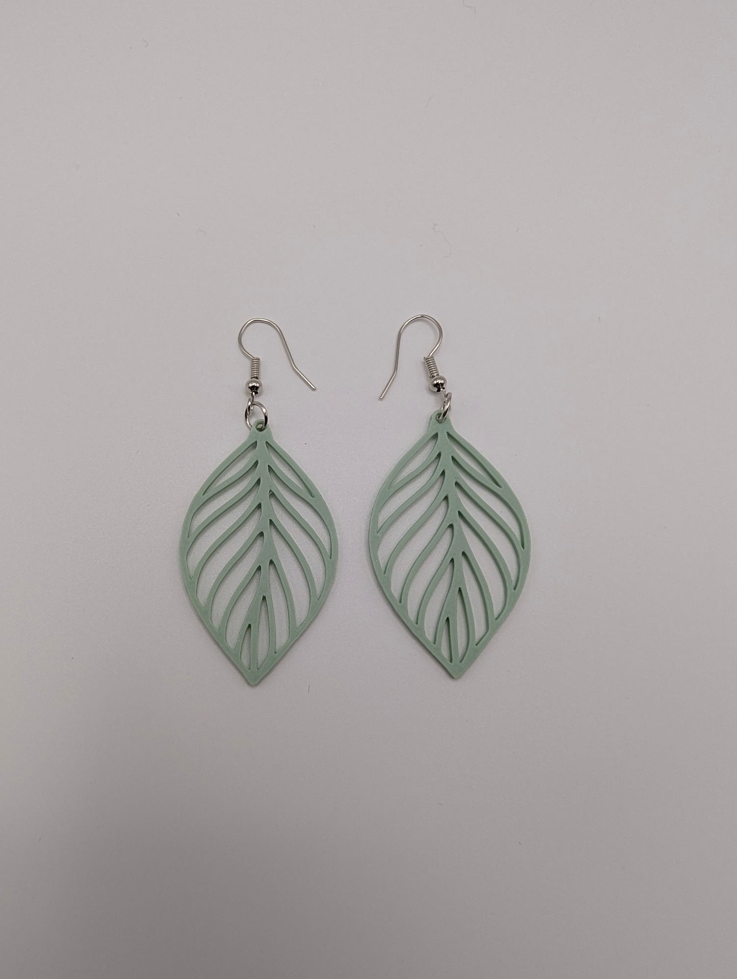 Green Leaf Earrings