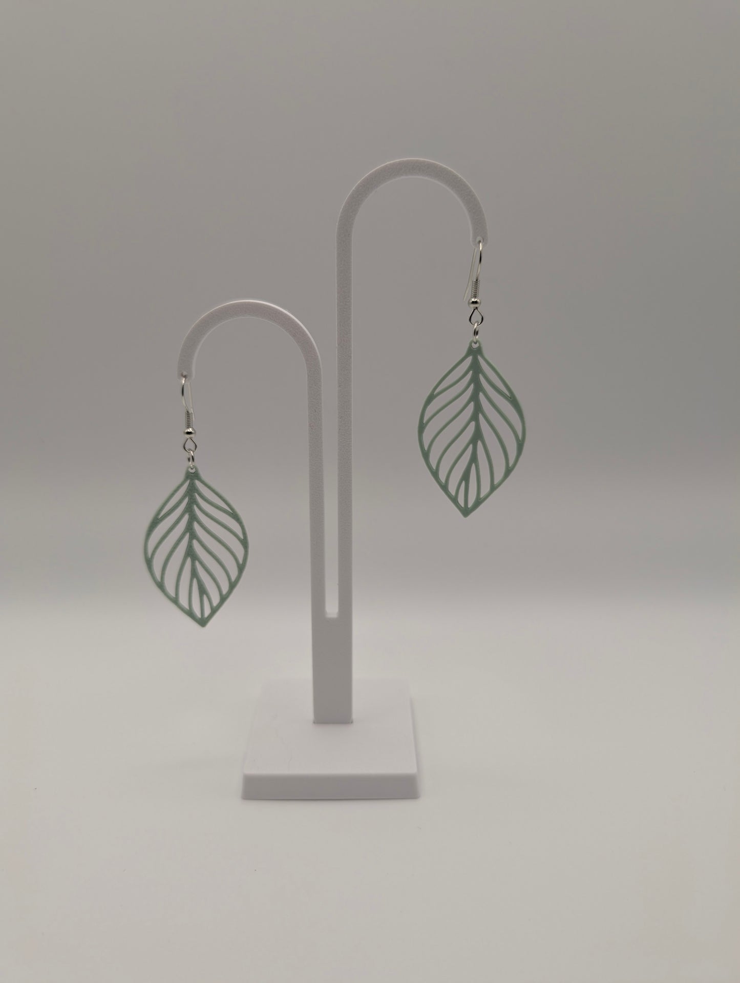 Green Leaf Earrings