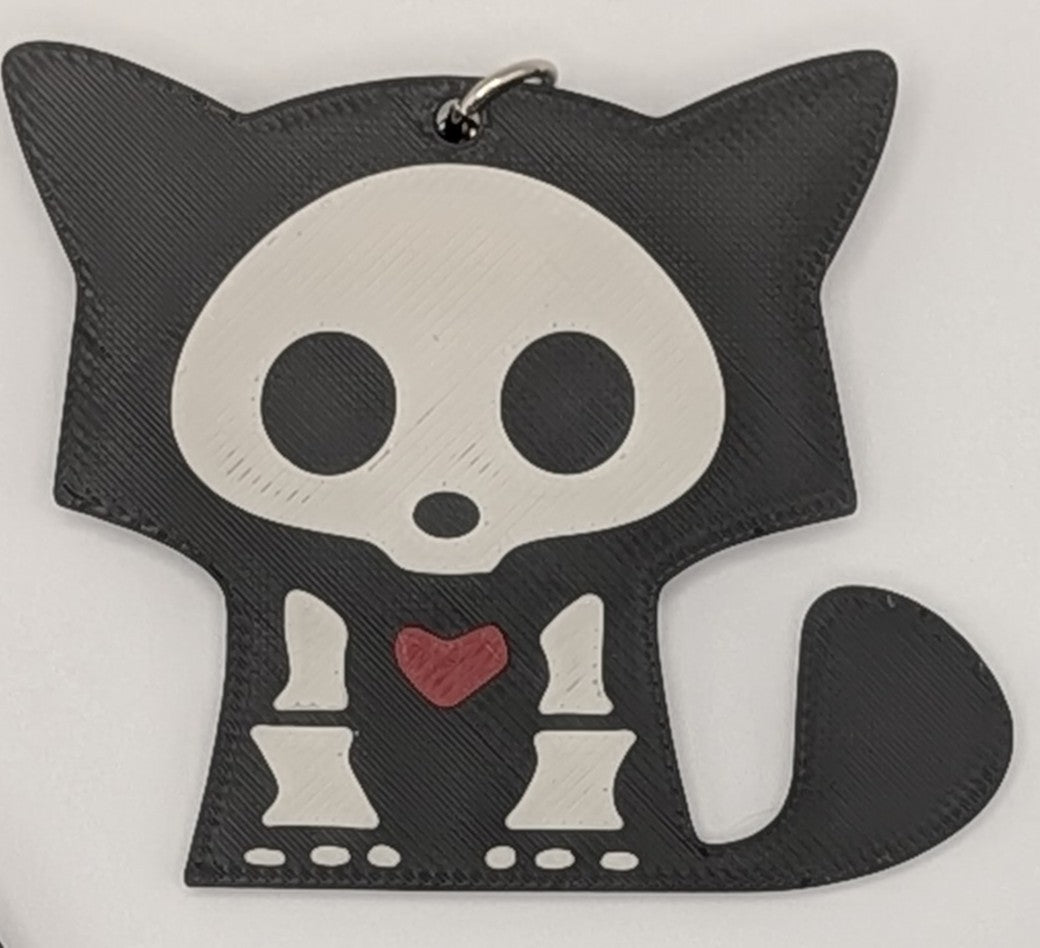 Skeleton Animal Keychain