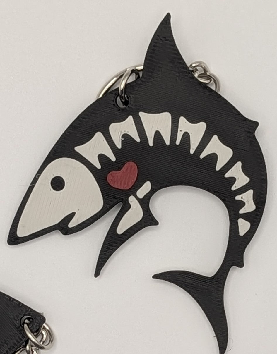 Skeleton Animal Keychain