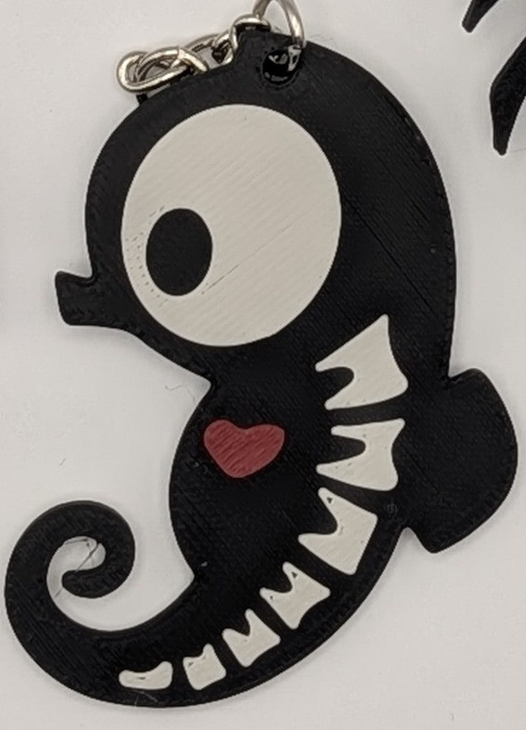 Skeleton Animal Keychain