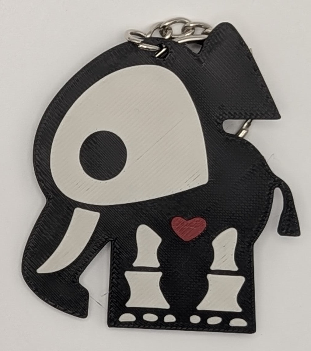 Skeleton Animal Keychain
