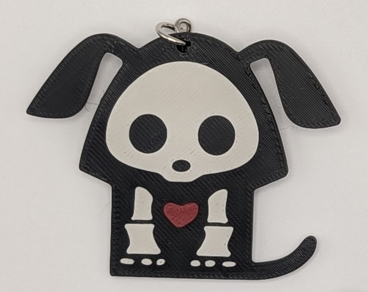 Skeleton Animal Keychain