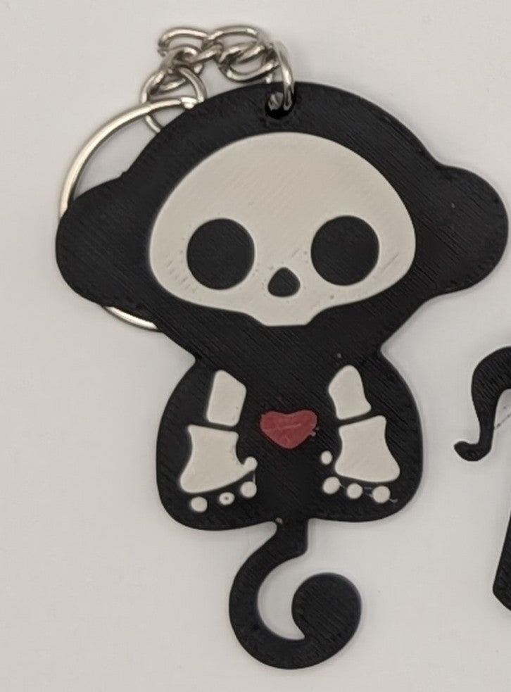 Skeleton Animal Keychain
