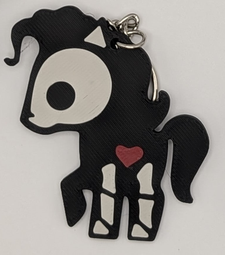 Skeleton Animal Keychain