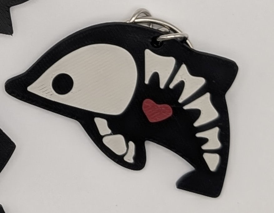 Skeleton Animal Keychain