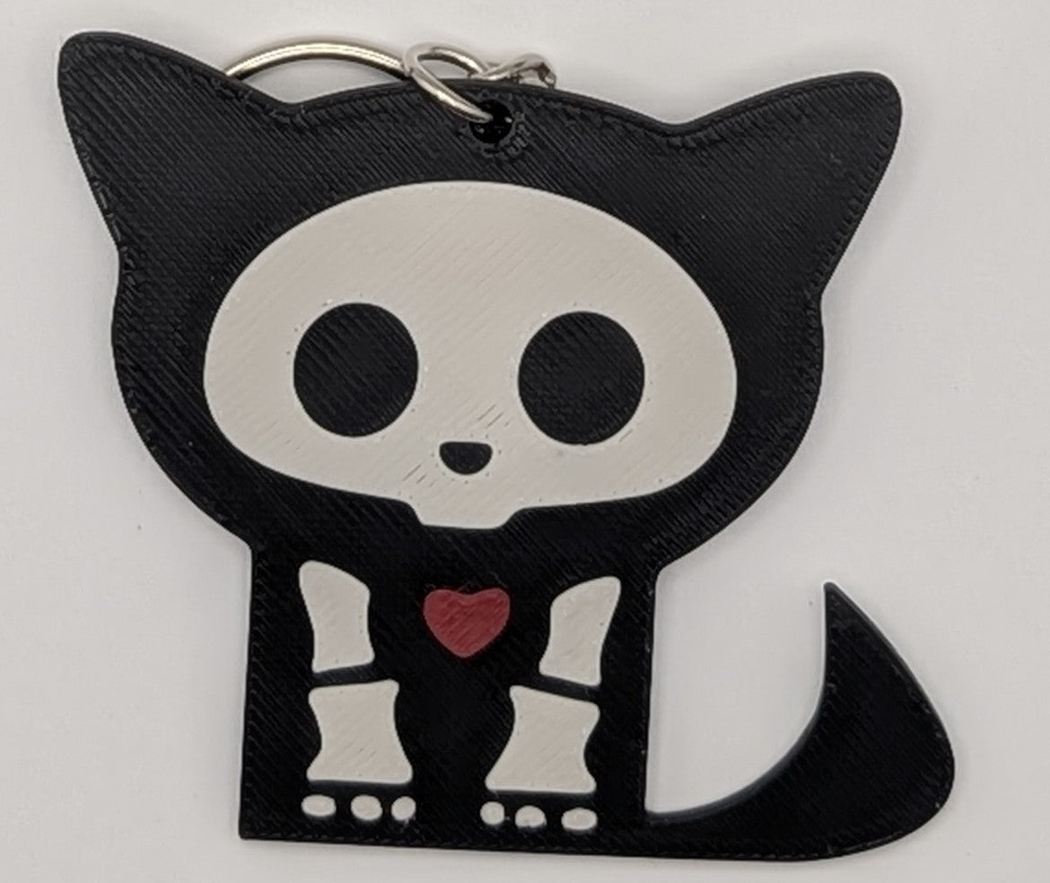 Skeleton Animal Keychain
