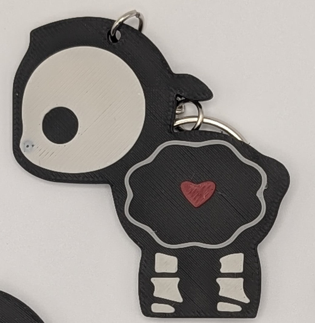 Skeleton Animal Keychain
