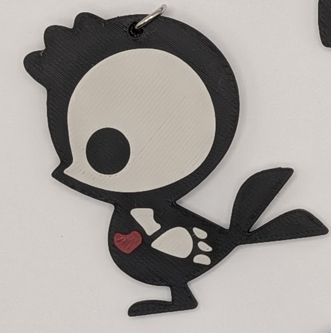 Skeleton Animal Keychain