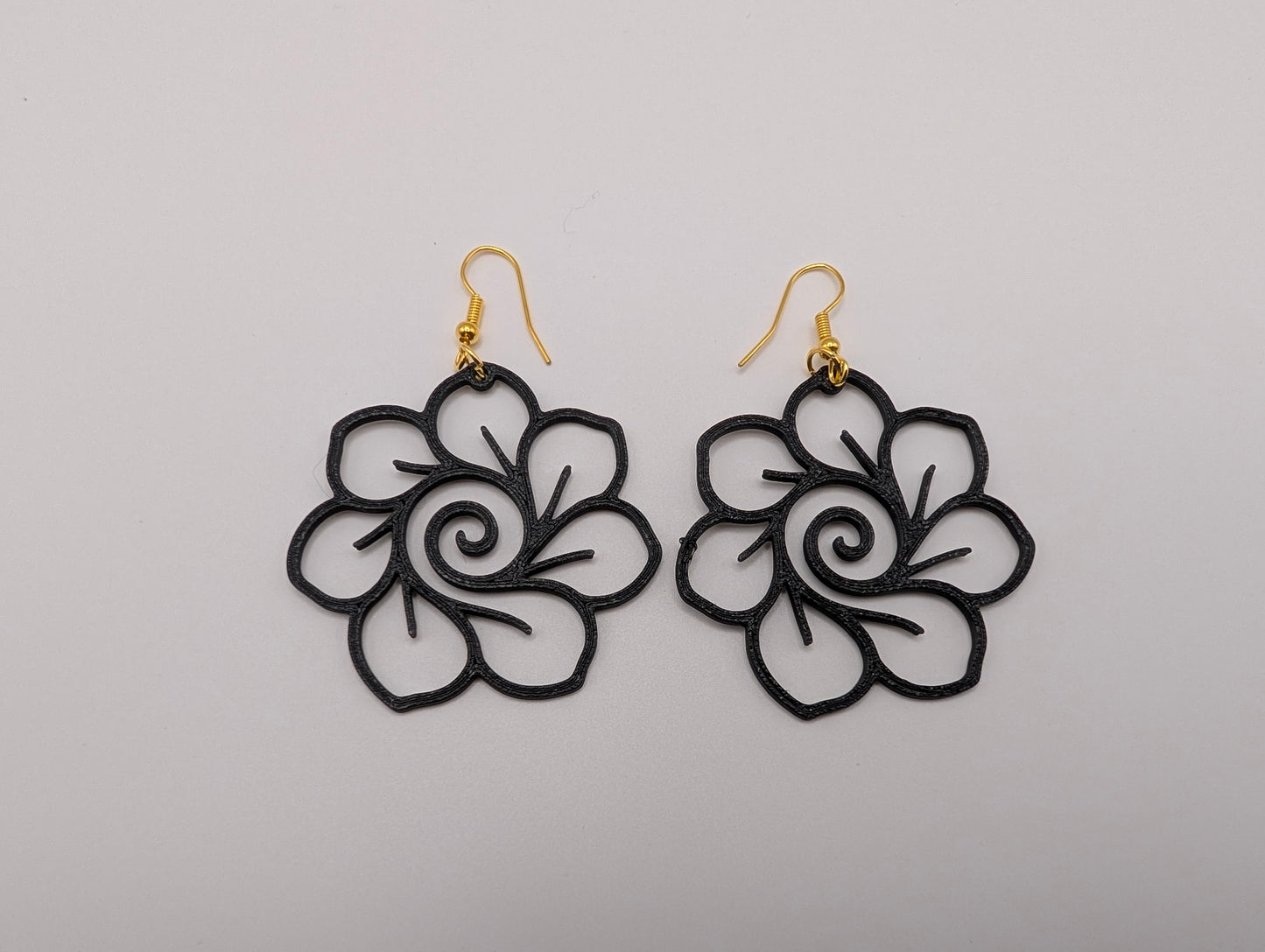 Spiral Rose Earrings