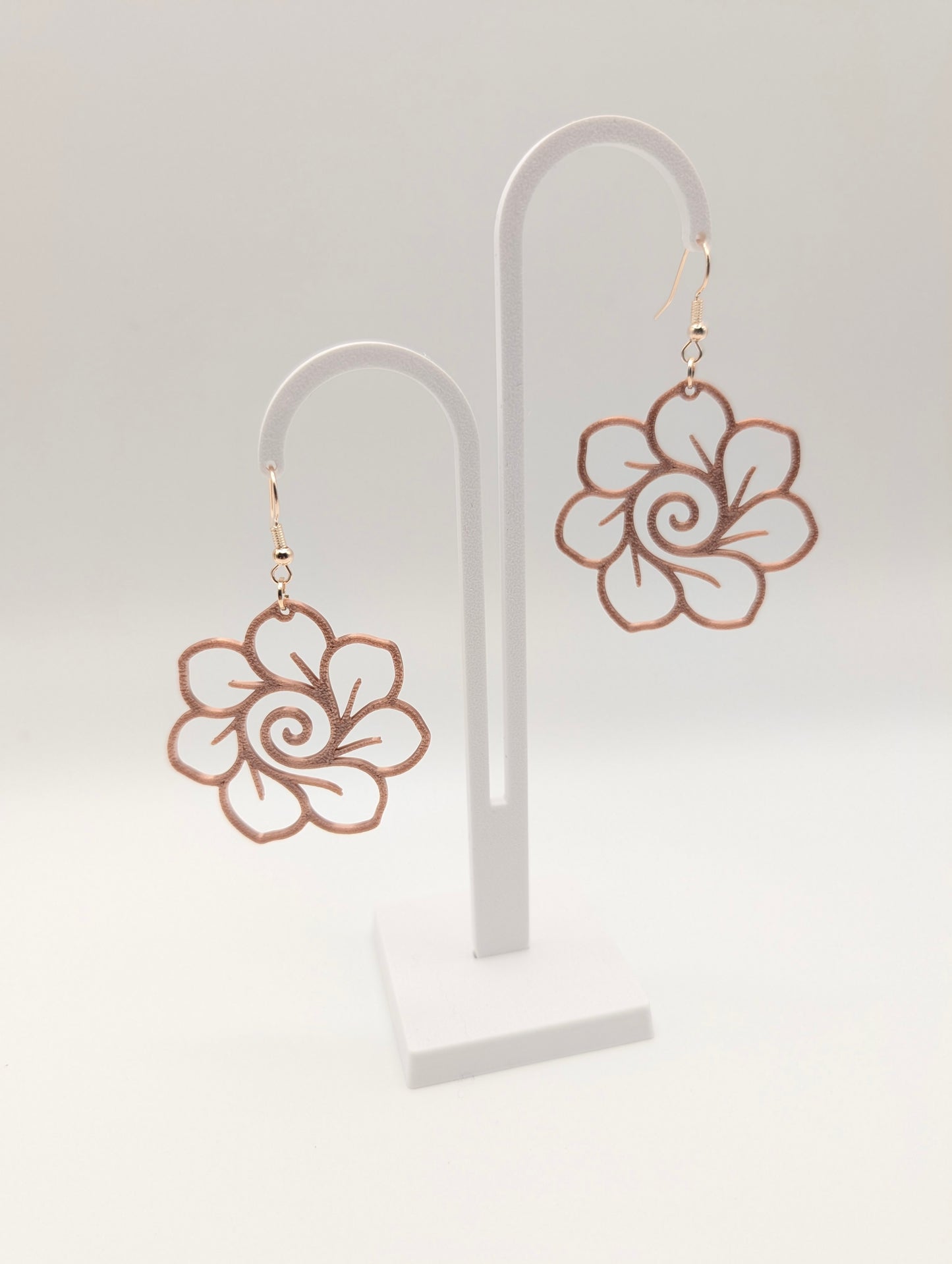 Spiral Rose Earrings