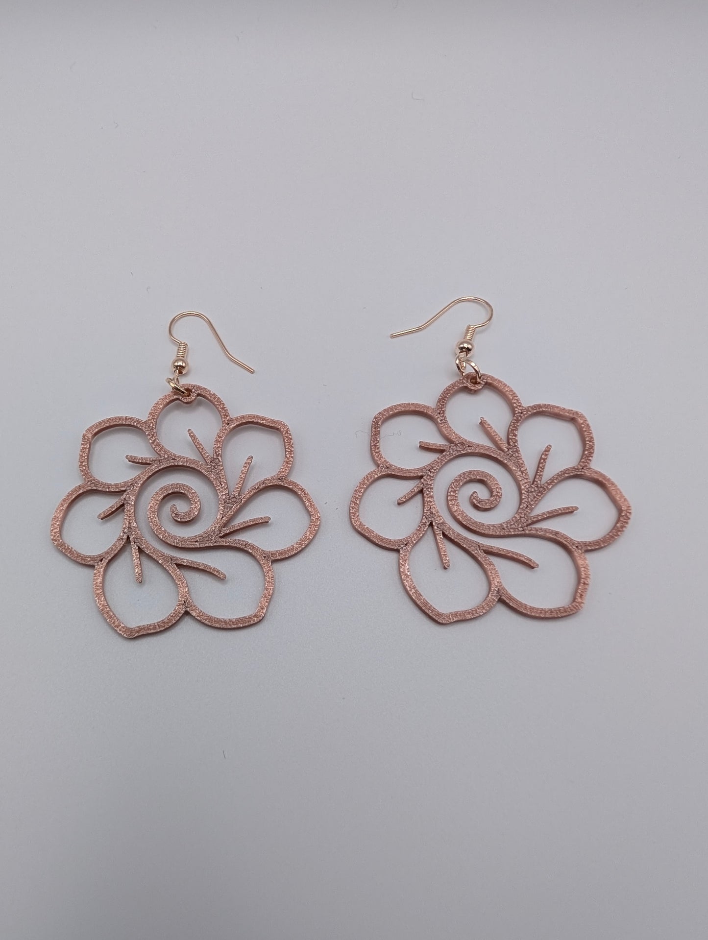 Spiral Rose Earrings