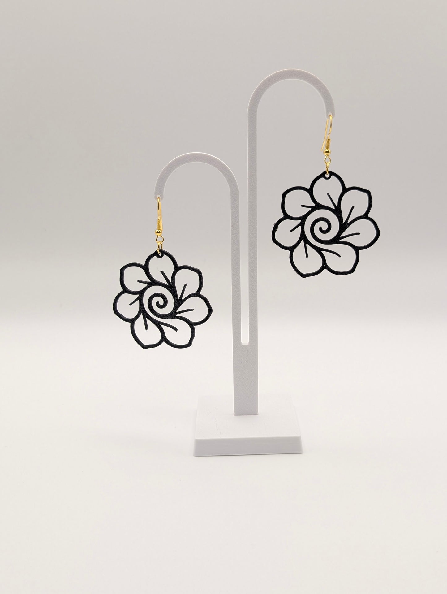 Spiral Rose Earrings