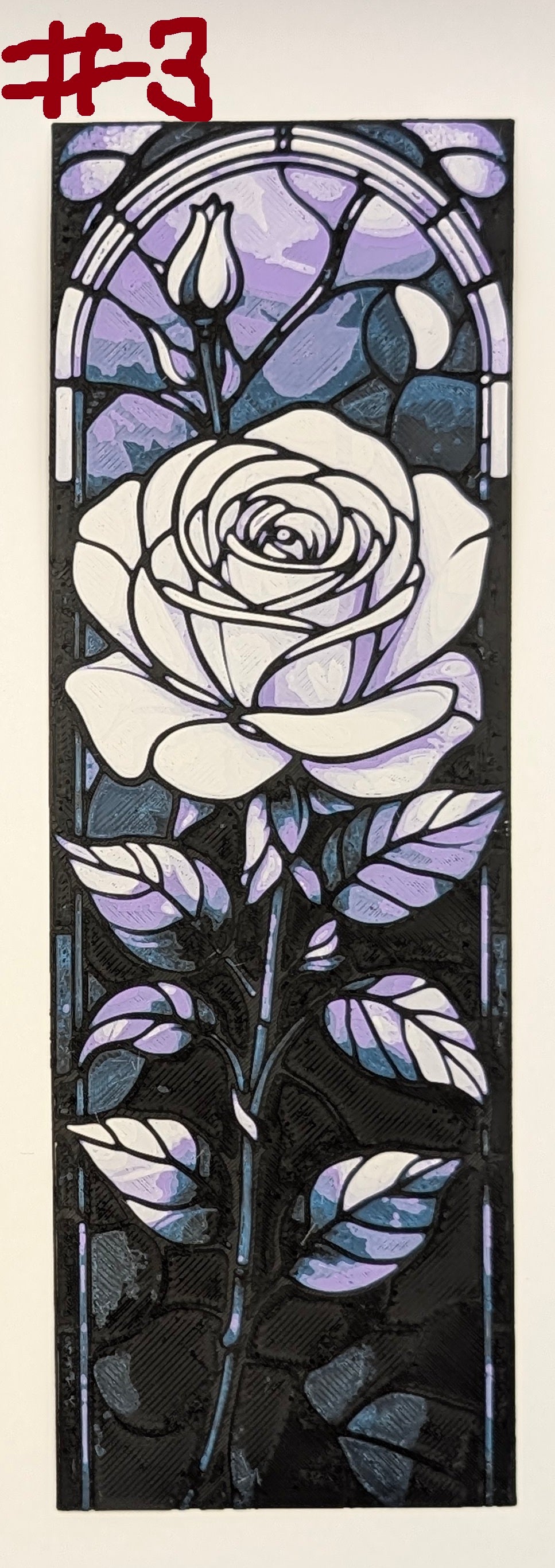 Stained Glass Roses Bookmarks