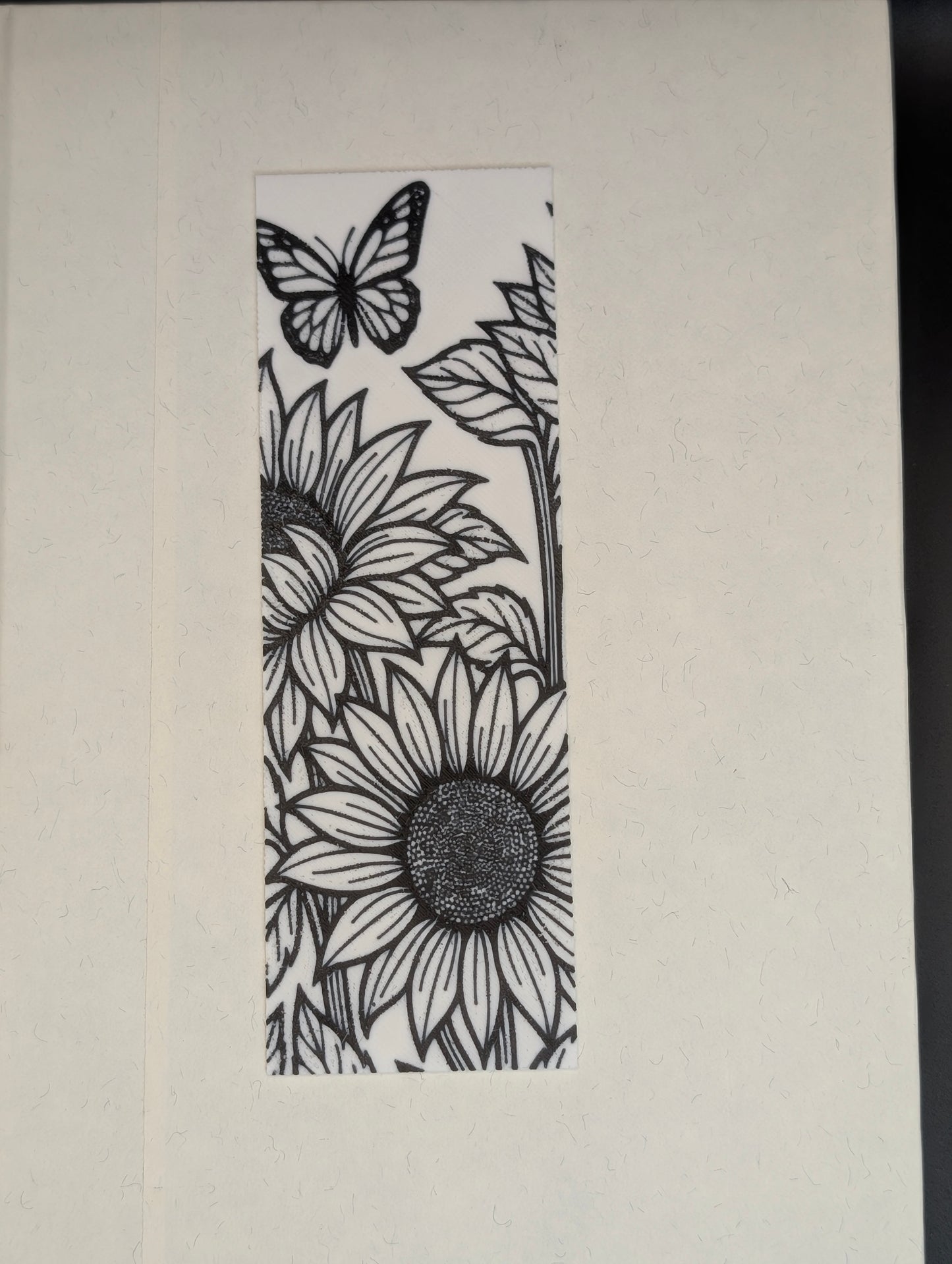 Sunflower with Butterfly Bookmark