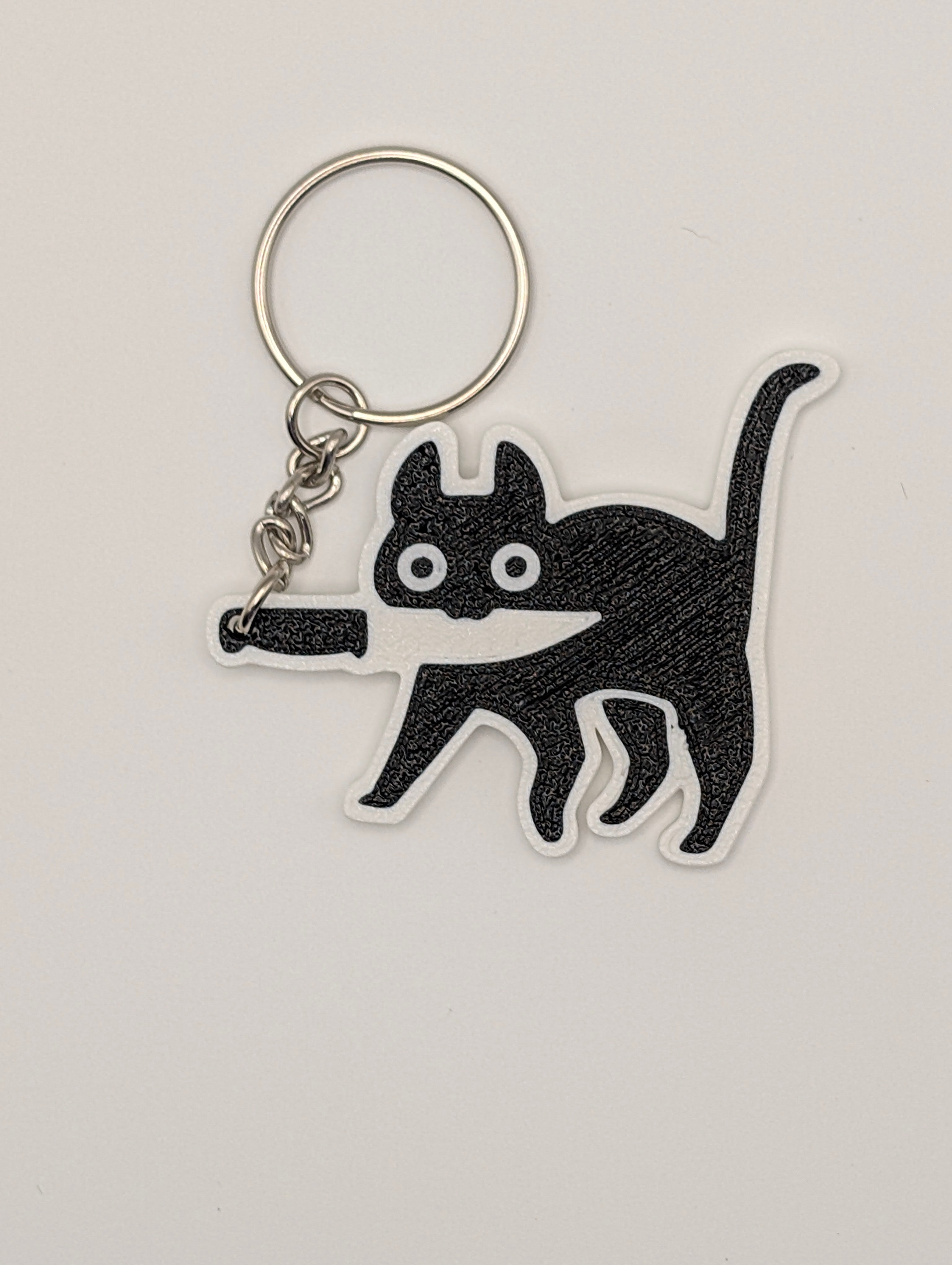 Armed Kitten Keychain – Layerworks 3D
