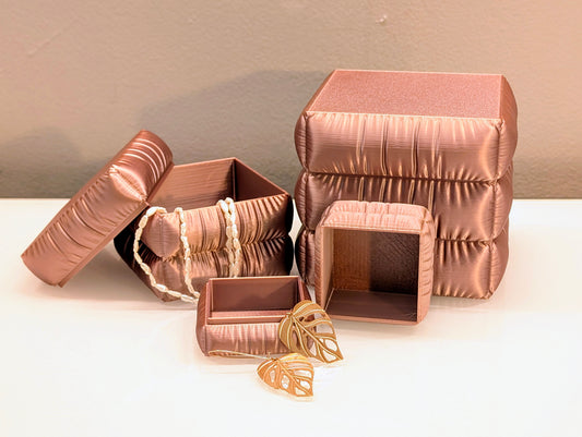 Faux Cloth Storage Boxes