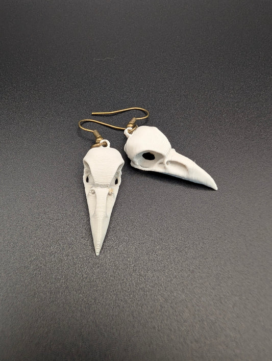 Raven Skull Earrings