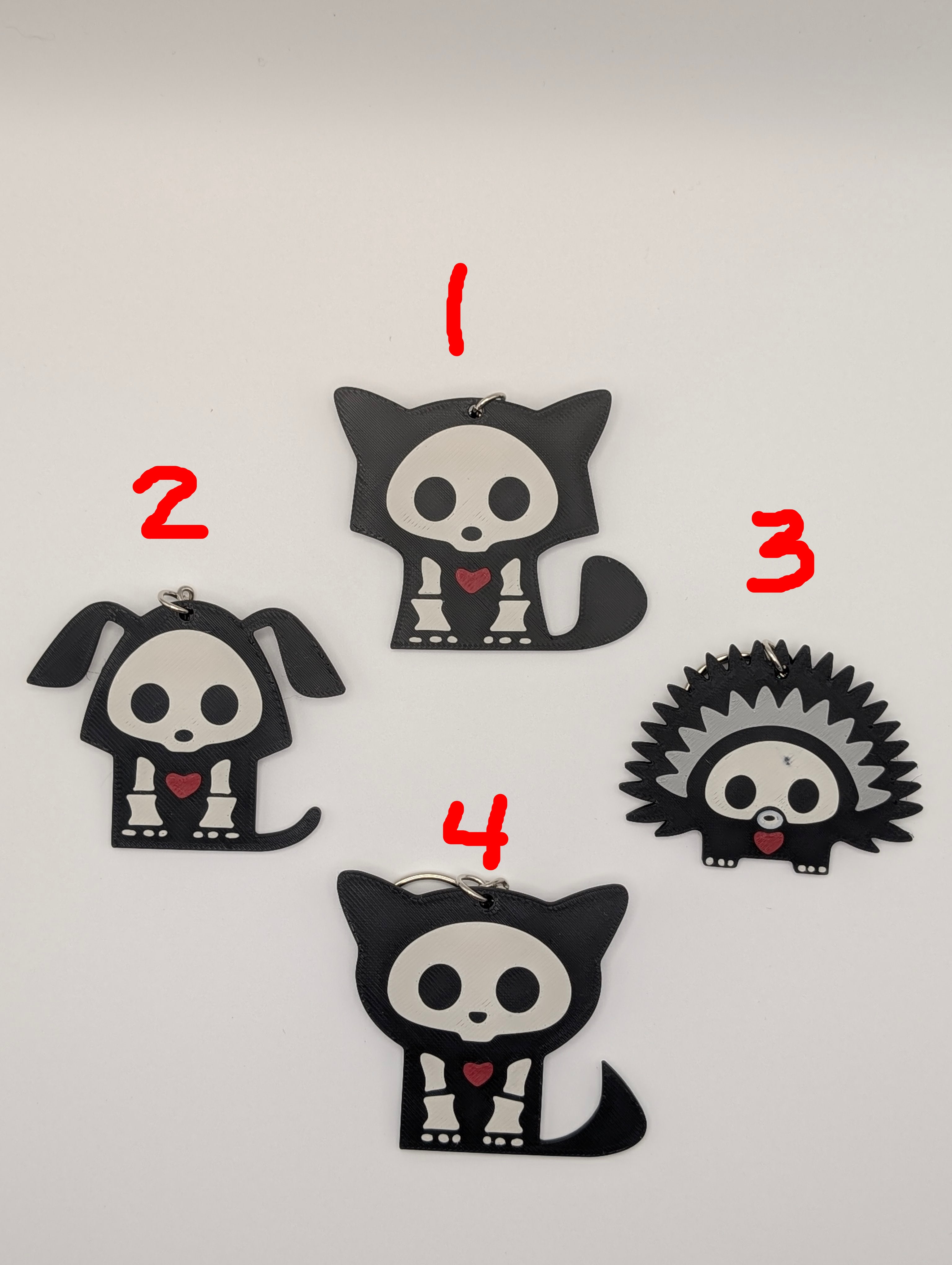Keychain Layer Skeleton Animal Keychain – Layerworks 3D