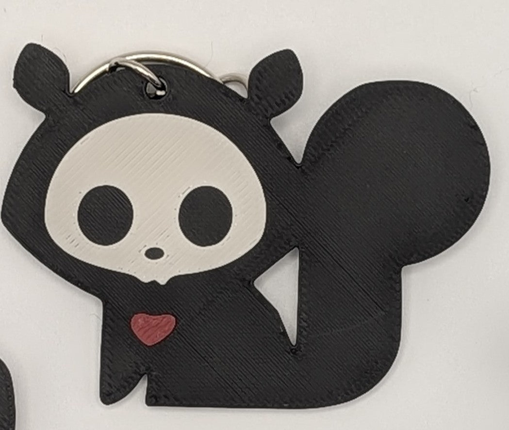 Skeleton Animal Keychain