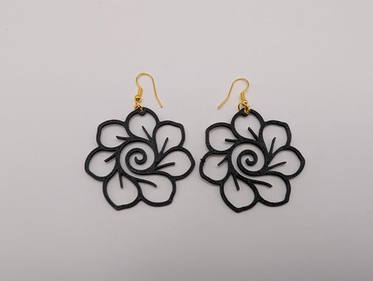 Spiral Rose Earrings
