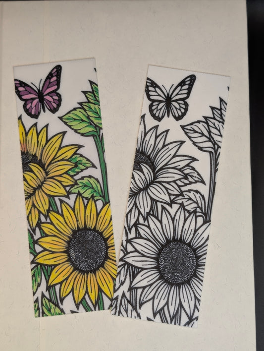 Sunflower with Butterfly Bookmark